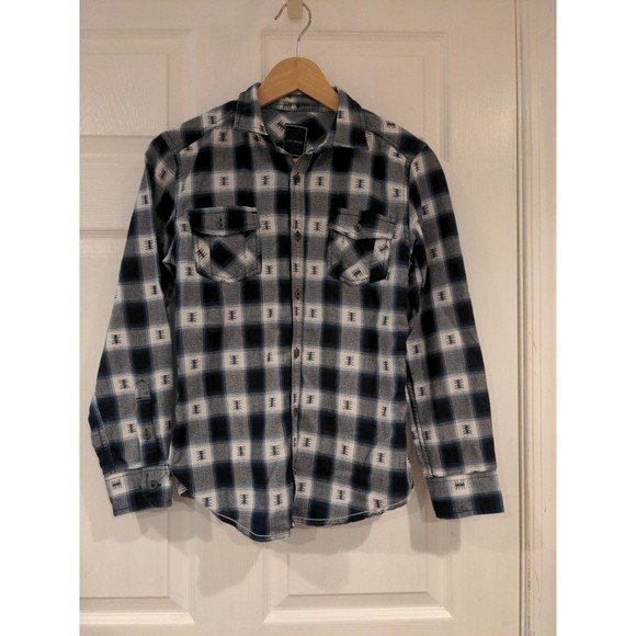 Shirt button down flannel burnside boys size L - Picture 1 of 5